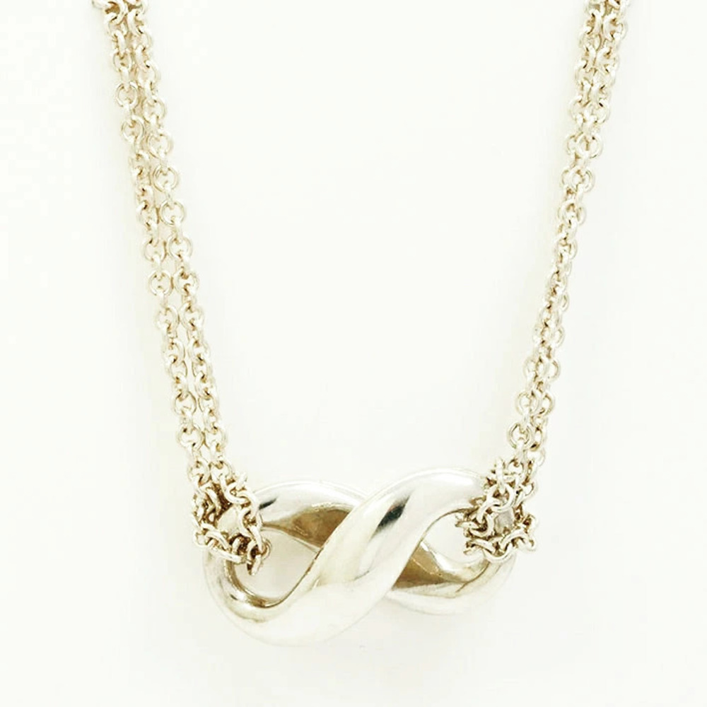 Tiffany Co Infinity Silver Pendant